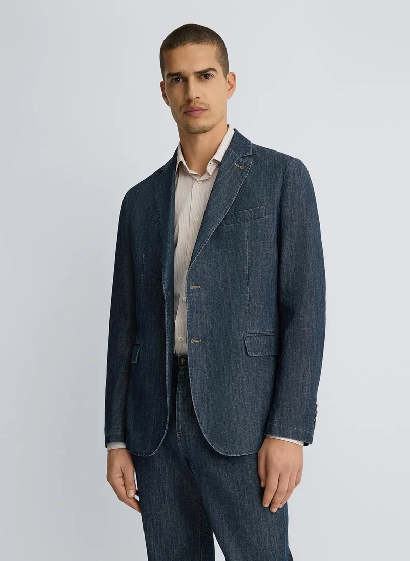 ليو جو Chambray Denim Jacket