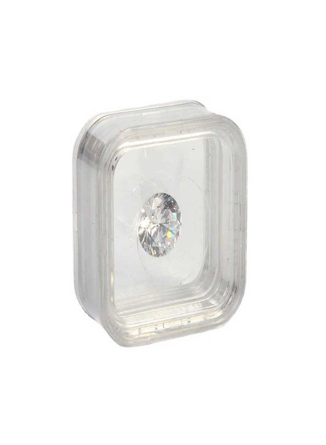 Teensery 2 Pcs Gemstone Display Box Floating Frame Loose Diamond Gemstone Case Small Plastic Jewelry Storage Container Organizer for Jewelry Gems Coins Medallions Displaying (Transparent) - Image 1