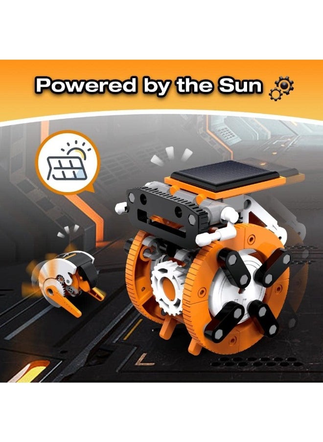 TOY GARDEN - 7-in-1 Solar Robot Kit for Kids Aged 8-12 | STEM Educational Science Building Kit | Solar-Powered Robots in Orange | Fun & Learning - Image 1