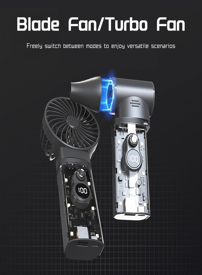 Vastarry Compressed air Duster 100,000 RPM High-Speed Turbo Fan with 35m/s Airflow, 10,000mAh Power Bank Function for Computer Dusting and BBQ Ignition - Image 4
