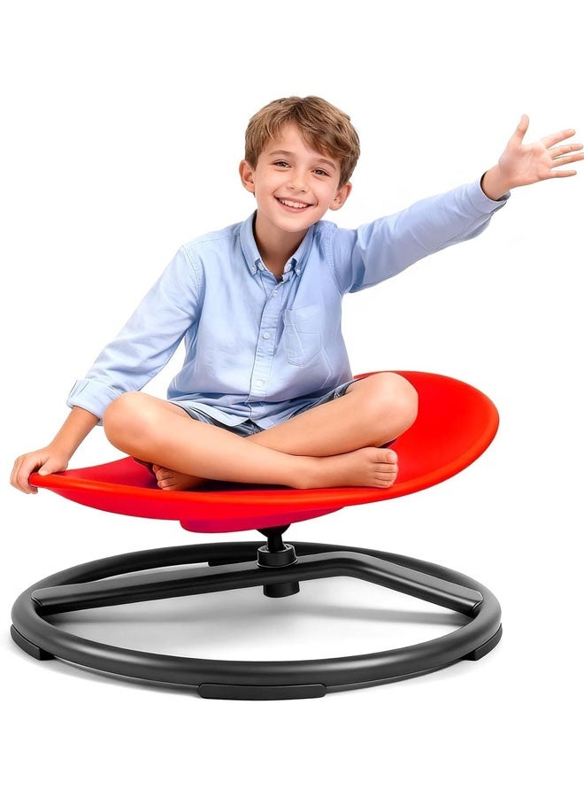 L&E Spinning Chair for Autistic Kids, Sensory Swivel Chair, 220LBS Weight Capacity, Training Body Coordination, Indoor and Outdoor Sensory Toy for Children with ADHD/Autism - Image 1