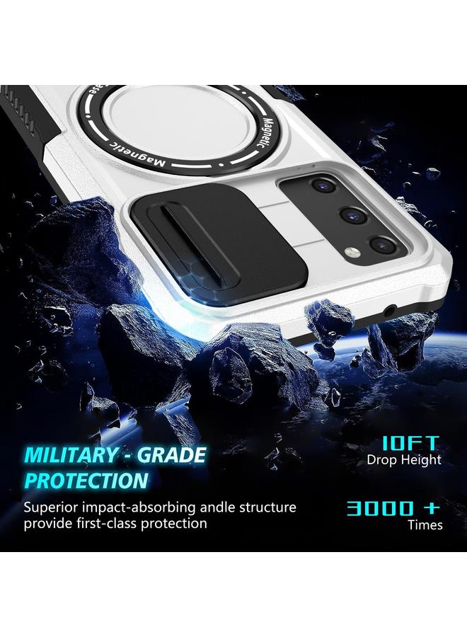 S-TOP Case For Samsung Galaxy S20 FE Sliding Camshield Magsafe Holder TPU Hybrid PC Phone Case - Image 5
