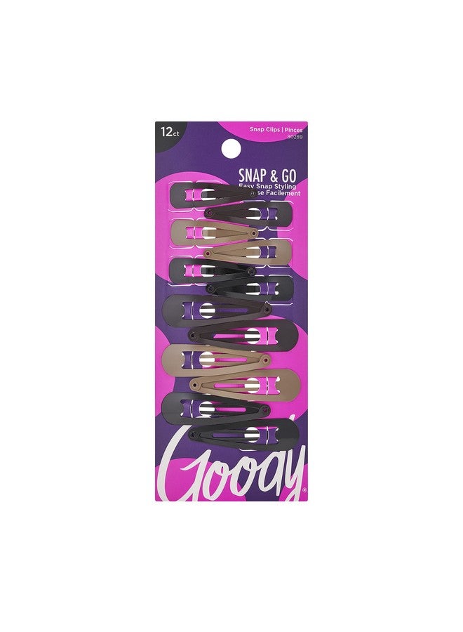 قودي  مشابك شعر كونتور معدنية، 12 لونًا متنوعًا، فقط قم بتثبيتها في مكانها، مناسبة لجميع أنواع الشعر، إكسسوارات شعر خالية من الألم للنساء والفتيات، راحة طوال اليوم - Image 1