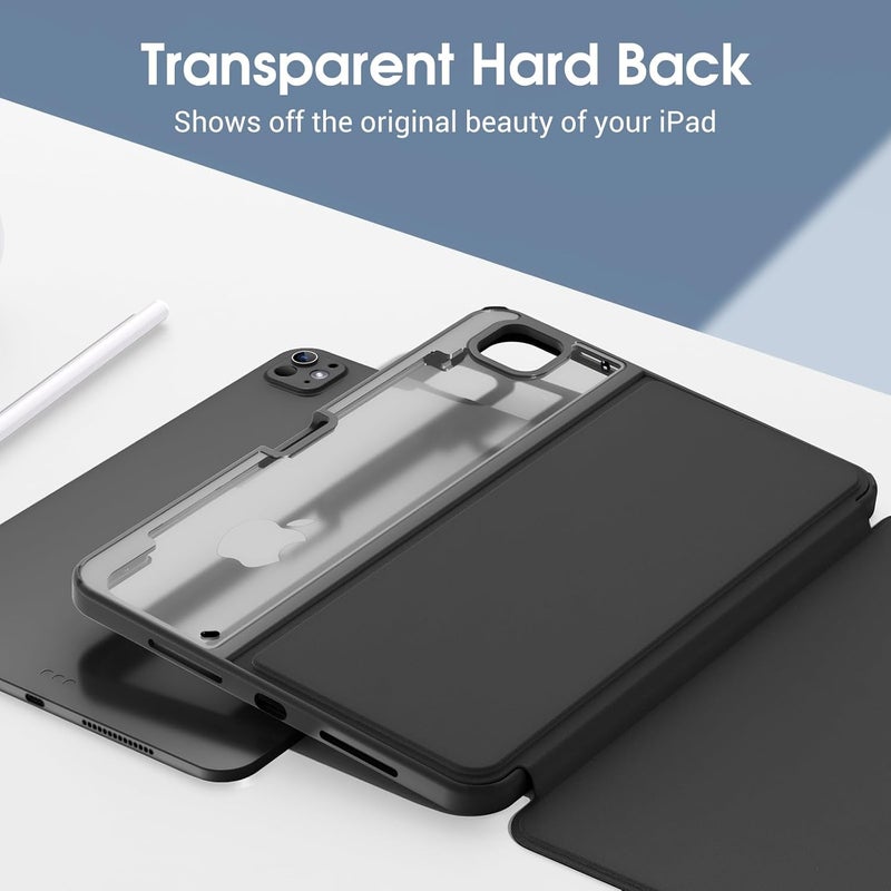 Procases Smart Cover For Ipad Pro 11 Inch Case M4 2024, Slim Stand Protective Case Folio Cover For Ipad Pro 11" M4 5Th Generation 2024 -Black - Image 3