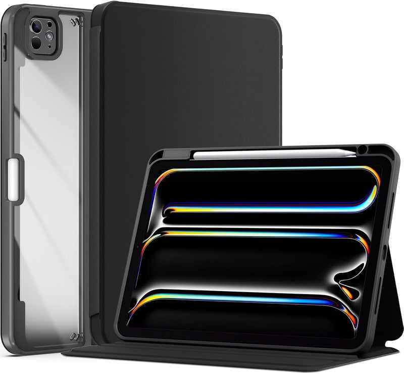 Procases Smart Cover For Ipad Pro 11 Inch Case M4 2024, Slim Stand Protective Case Folio Cover For Ipad Pro 11" M4 5Th Generation 2024 -Black - Image 1