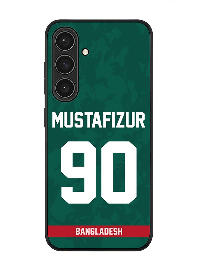 Stylizedd Rugged Black edge case for Samsung Galaxy S24 Plus, Slim fit Thin Cover- Team Bangladesh Mustafizur Rahman, Jersey No 90 - Image 1