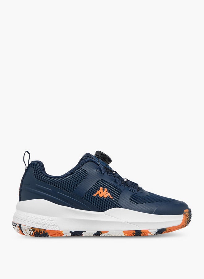 Kappa Boys' Logo Print Sports Shoes with Rotating Buckle Closure - Image 3
