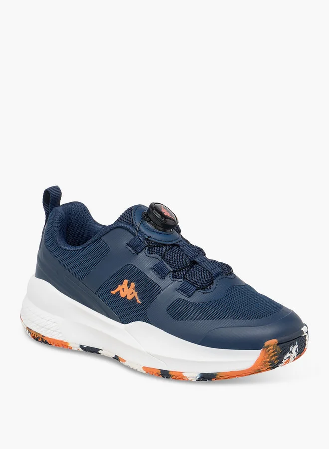 Kappa Boys' Logo Print Sports Shoes with Rotating Buckle Closure