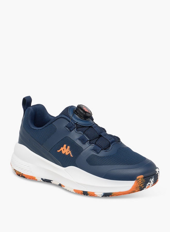 Kappa Boys' Logo Print Sports Shoes with Rotating Buckle Closure - Image 2
