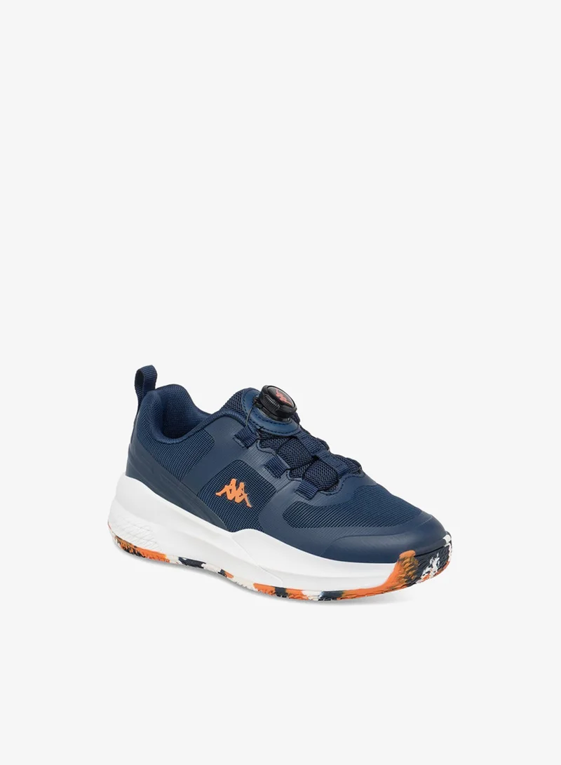 Kappa Boys' Logo Print Sports Shoes with Rotating Buckle Closure