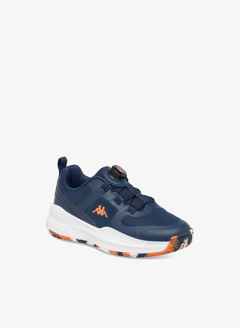 Kappa Boys' Logo Print Sports Shoes with Rotating Buckle Closure - Image 2