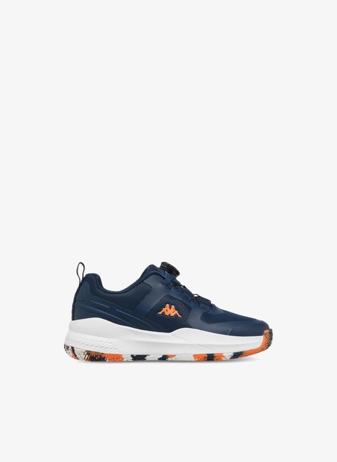 Kappa Boys' Logo Print Sports Shoes with Rotating Buckle Closure - Image 1