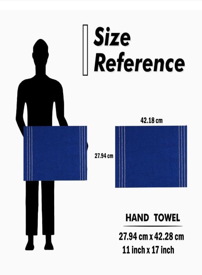Space Fly Cotton Hand Towels for Kitchen | 500 Kitchen Hand Towel Small Size | Size- 27.94 x 43.18 CM | Dark Color- Blue, Brown, Red, Cherry, Gray | Hand Towel Set of 7 - Image 4