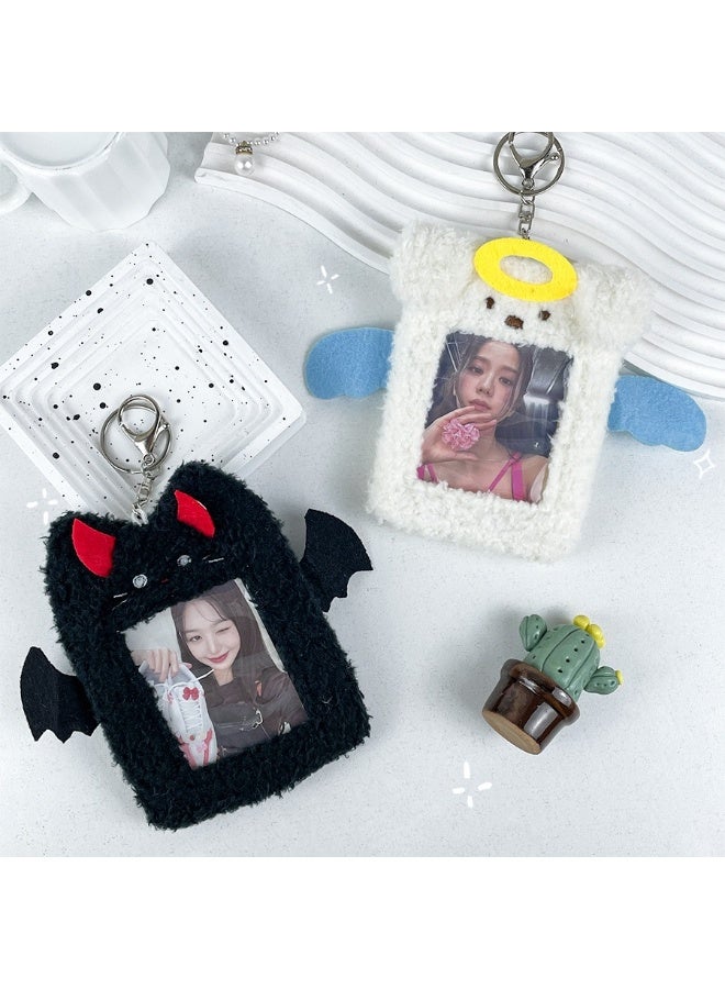 NIBEMINENT 1 - Piece Puppy Kpop Photo Card Holder Pendant Key Chain ID Badge Holder ID Card Holder Photo Card Protector for School ID Office ID Access Card for Women Girls - Image 2