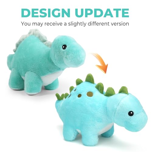 BenBen Dinosaur Stuffed Animal 13 Dino Plush Toys Cute Plushies Stuff for Kids Stegosaurs Baby Shower Christmas Birthday Gifts Easter Decorations Blue - Image 5