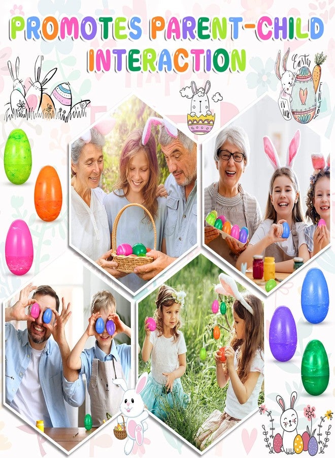 Sosation 60 Pcs 3.15" Painted Easter Eggs Jumbo Large Plastic Eggs Fillable Large Colorful Easter Eggs for Easter Theme Party Favor, Basket Stuffers Fillers, Easter Hunt Game Toys - Image 3