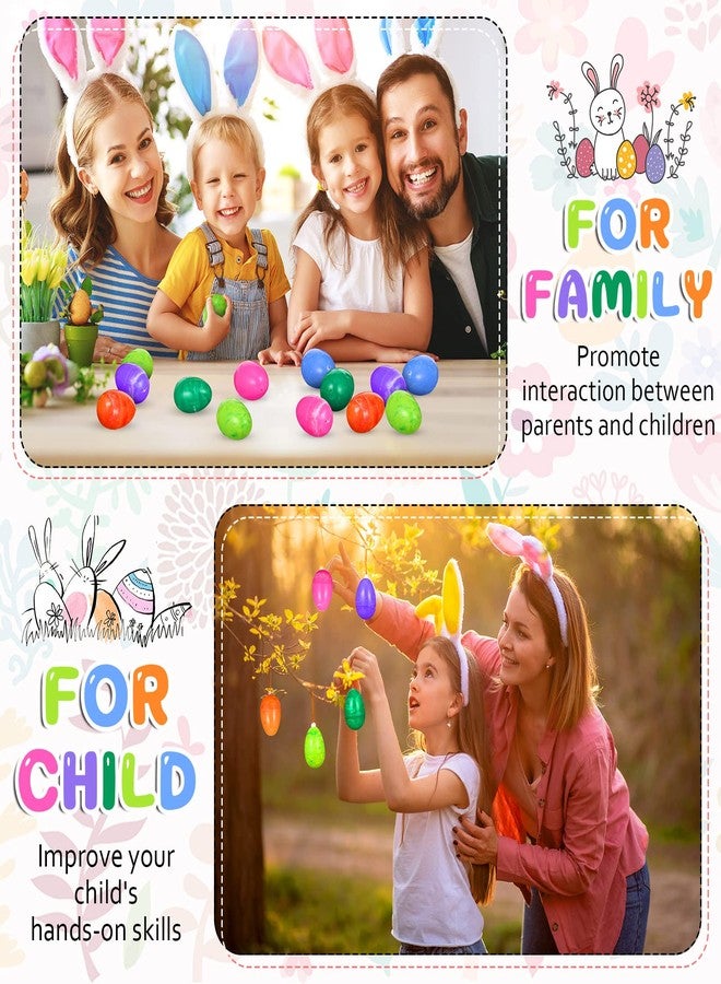 Sosation 60 Pcs 3.15" Painted Easter Eggs Jumbo Large Plastic Eggs Fillable Large Colorful Easter Eggs for Easter Theme Party Favor, Basket Stuffers Fillers, Easter Hunt Game Toys - Image 5
