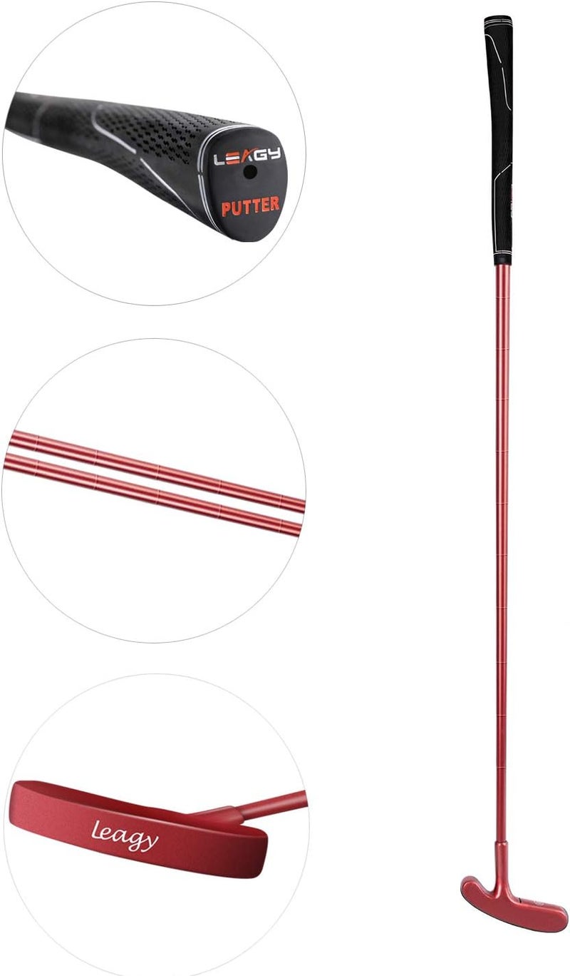 LEAGY Timeless Classic Golf Putter 35" Length - Putt Putt Style Two-Way Head and Premium Rubber Grip for Male & Female Right or Left Handed Golfers - Image 1