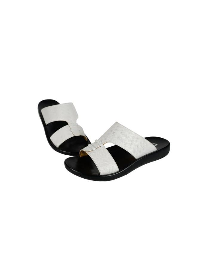 barjeel uno - 008-3552 Barjeel Mens Arabic Sandals 63073 White - Image 1