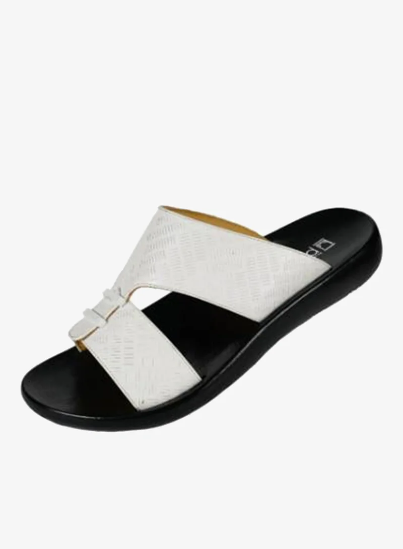 008-3552 Barjeel Mens Arabic Sandals 63073 White