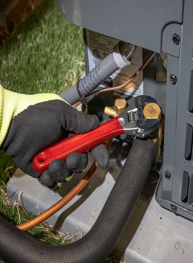 Klein Tools Adjustable Wrench, Extra Capacity Jaw Forged Drive Wrench with High Polish Chrome Finish, 8-Inch - Image 5