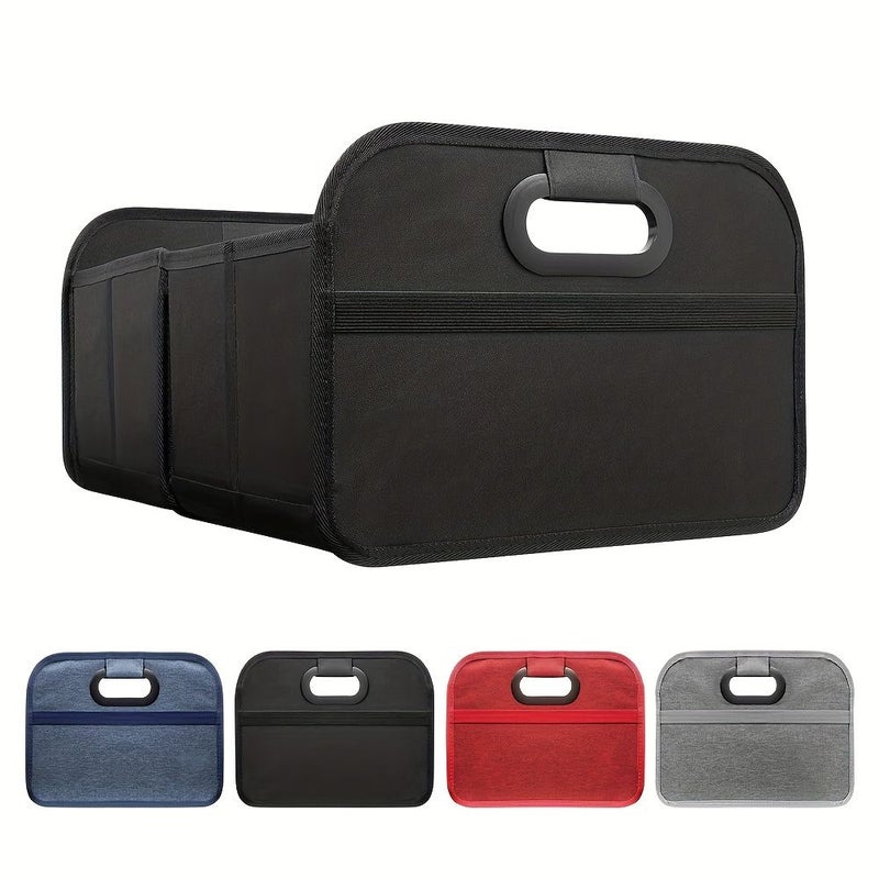7.93gal Collapsible Trunk Organizer for SUV Black Space Saving - Image 1