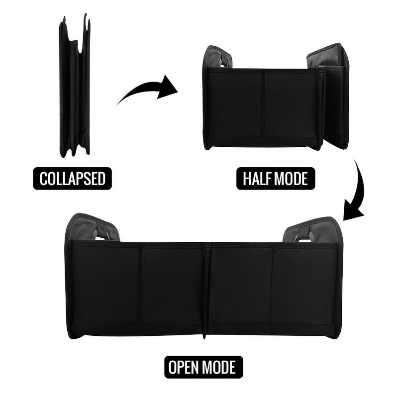 7.93gal Collapsible Trunk Organizer for SUV Black Space Saving - Image 3