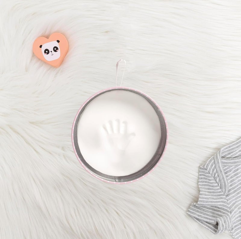 Reece Studio Baby Everyday Pink Clay Tin Kit, Newborn Handprint Or Footprint Makers, Baby Girl Handprint Impression Keepsake, Pink Clay - Image 5