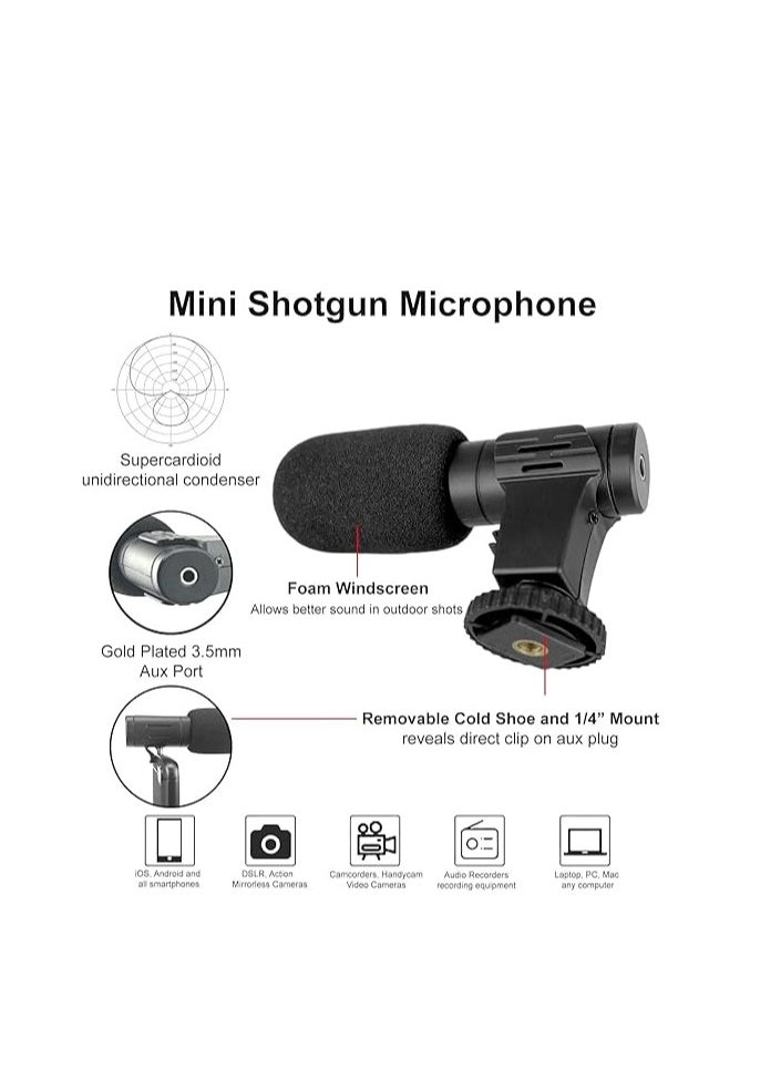 Generic Ideals Vlogging Kit for Beginners for iPhone and Android with 10" Tripod Stand, 36 LED Lights, Phone Holder, and Mini Microphone for Live Streaming, Video Calls, Vlogging, and YouTube  - Image 2