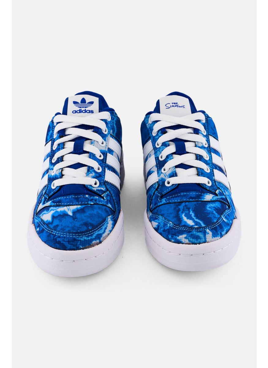 adidas Originals Kids Boy Forum Low Running Shoes, Blue  - Image 2