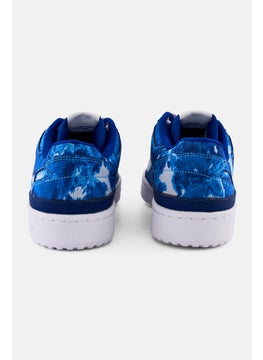 adidas Originals Kids Boy Forum Low Running Shoes, Blue  - Image 4