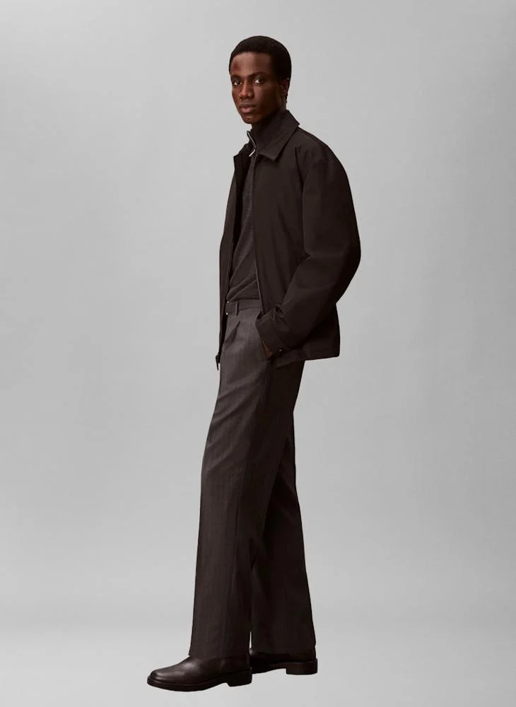 CALVIN KLEIN  Casual Straight Fit Belt Detail Trousers for Men | Best Price UAE