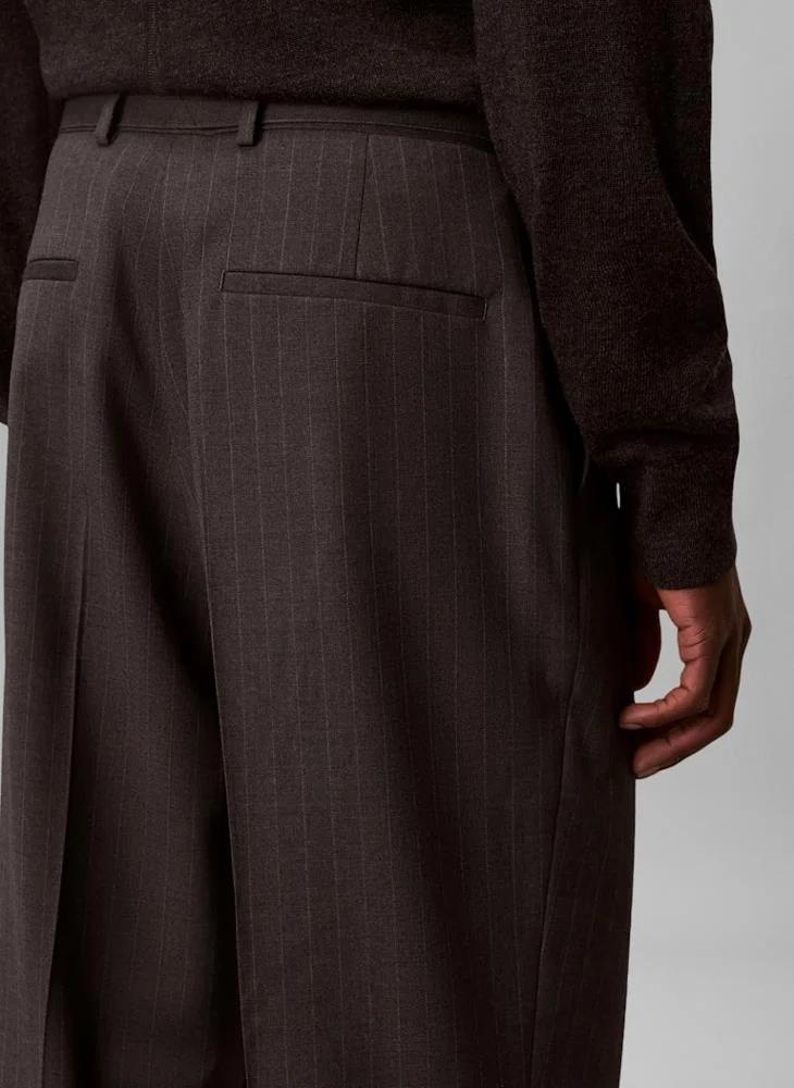 CALVIN KLEIN  Casual Straight Fit Belt Detail Trousers for Men | Best Price UAE