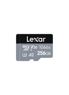 256GB Professional 1066x micro SD Card w/ SD Adapter, UHS-I, U3, V30, A2, Full HD, 4K, Up to 160/120 MB/s, for Action Cameras, Drones, Smartphones, Tablets, Nintendo-Switch (LMS1066256G-BNANU)