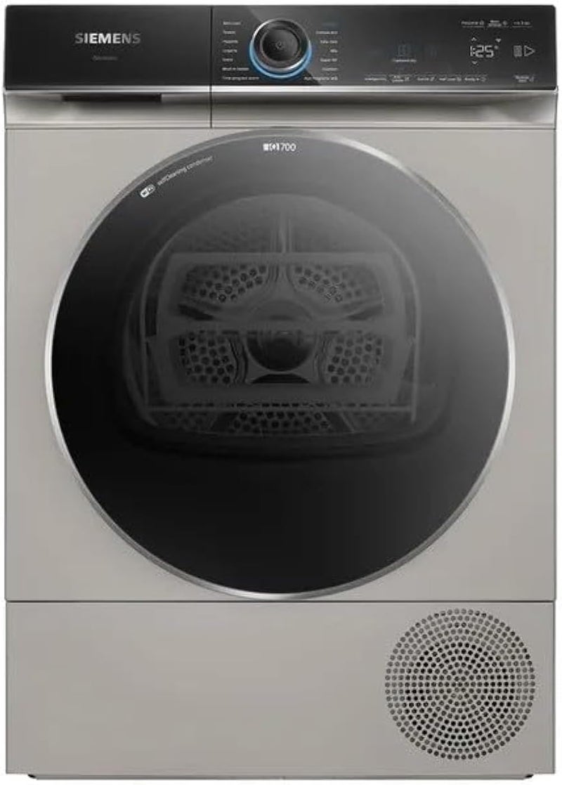سيمنز مجفف مضخة الحرارة iQ700 WQ45B2BXGC سعة 9 كجم، متصل بالمنزل، موفر للطاقة، varioSpeed، smartFinish، مكثف ذاتي التنظيف - Image 1