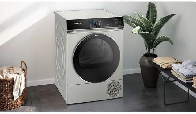 سيمنز مجفف مضخة الحرارة iQ700 WQ45B2BXGC سعة 9 كجم، متصل بالمنزل، موفر للطاقة، varioSpeed، smartFinish، مكثف ذاتي التنظيف - Image 2
