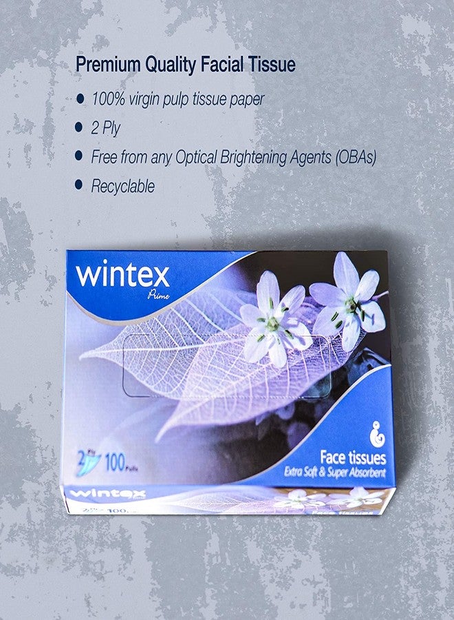 Wintex 2 Ply Soft And Sterilized Facial Tissues Box- 100 Pulls Per Box Super Save Pack ( Pack Of 4 )400 Pulls emium Quality - Image 5