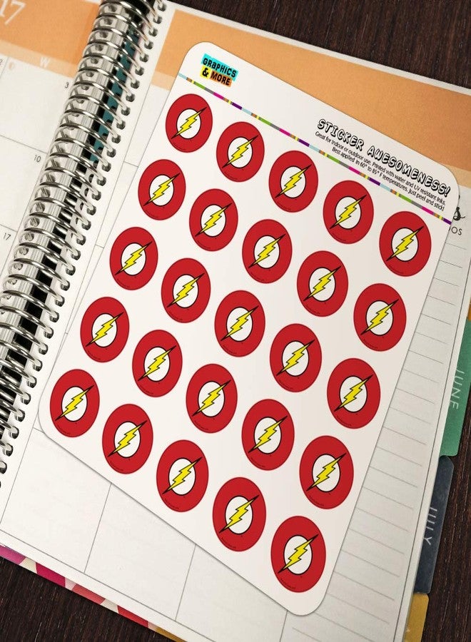 GRAPHICS & MORE The Flash Lightning Bolt Logo Planner Calendar Scrapbooking Crafting Stickers - Image 5