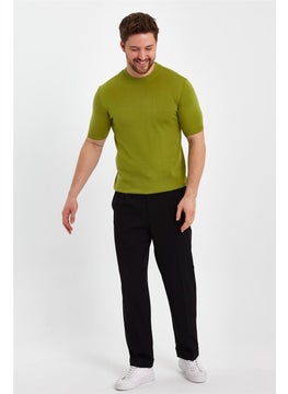 Cool Tarz Cool Style Pistachio Green Men's Half Turtleneck Plain Knitwear T-SHIRT-TRZ19129R10S  - Image 2