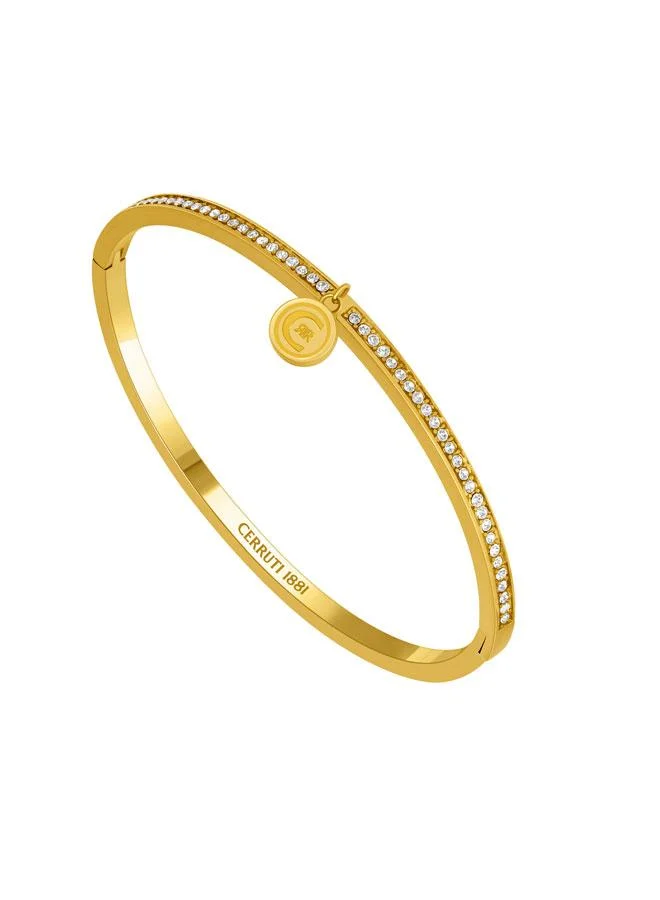 شيروتي 1881 Carmen Gold Plated Stainless Steel Bangle for Women