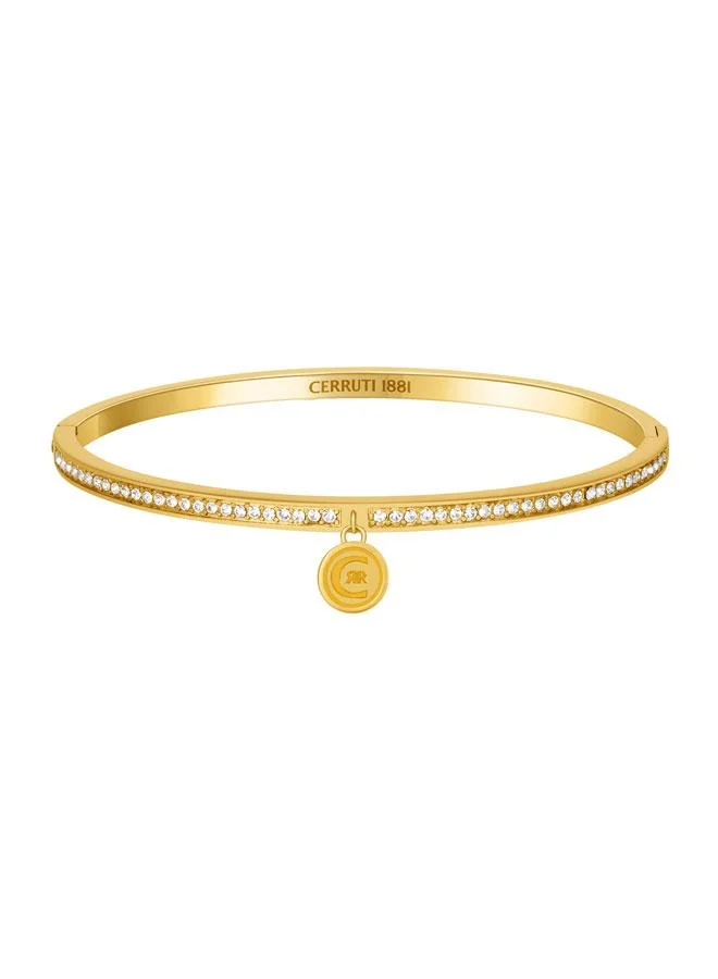 شيروتي 1881 Carmen Gold Plated Stainless Steel Bangle for Women