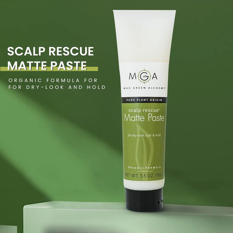Max Green Alchemy Scalp Rescue Matte Paste - 5.5oz Organic Hair Styling Product - Image 5