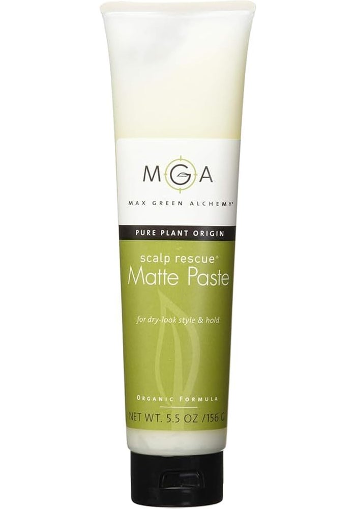 Max Green Alchemy Scalp Rescue Matte Paste - 5.5oz Organic Hair Styling Product - Image 1