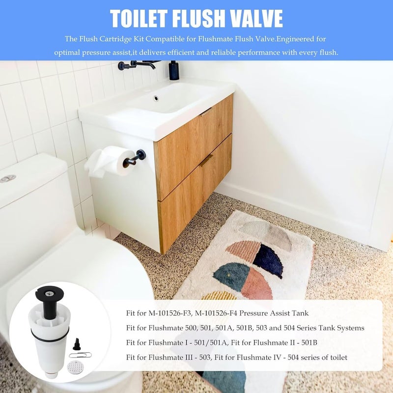 Flush Valve Cartridge Assembly C-100500-K | for Flushmate 501/501A/503/504 & M-101526-F3 - Image 5