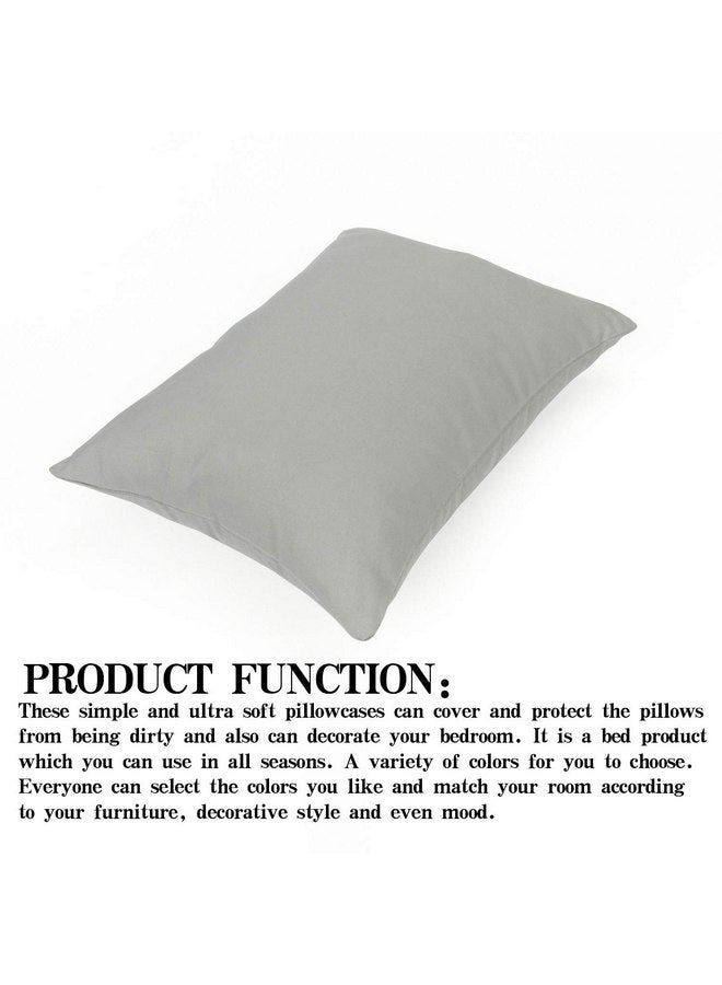 NTBAY Zippered Toddler Pillowcases Set of 2, 100% Brushed Microfiber 13x18 Pillowcases, Super Soft and Cozy Travel Kids Nursery Pillow Cases, 13x18 Inches, Smoke Grey - Image 5