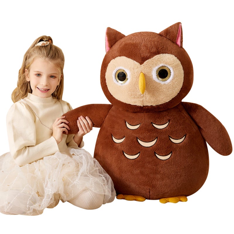 EARTHSOUND Giant Owl Stuffed Animal Plush Toy23 inches Large Jumbo Cute Soft ToysBig Size Huge Fluffy Plushy Fat PlushieGifts for Kid - Image 3