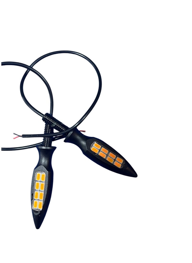 Generic Motorcycle LED Turn Signal Light Set – 2Pcs  - Image 1