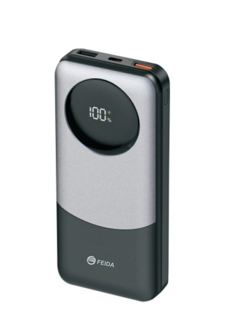 FEIDA 10000mAh Multi-Port Power Bank with Digital Display - Image 1