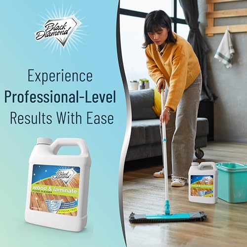 Black Diamond Stoneworks Wood, Laminate, Hardwood & Luxury Vinyl Floor Cleaner – Multi-Purpose Mopping Solution for a Streak-Free Clean (128 Fl Oz) refill. - Image 2