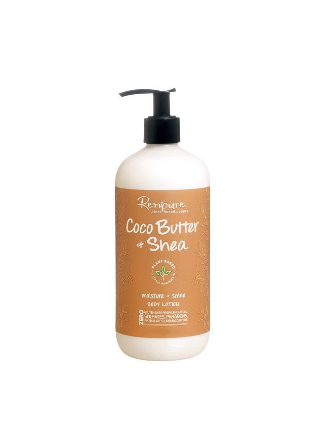 Renpure Plantbased Beauty Coco Butter Shea Moisture  Shine Body Lotion Fluid 19 Ounce - Image 2